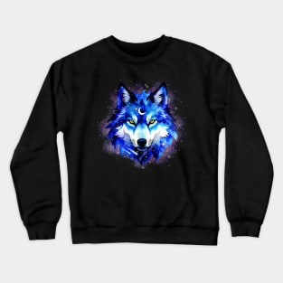 Celestial Wolf Crewneck Sweatshirt